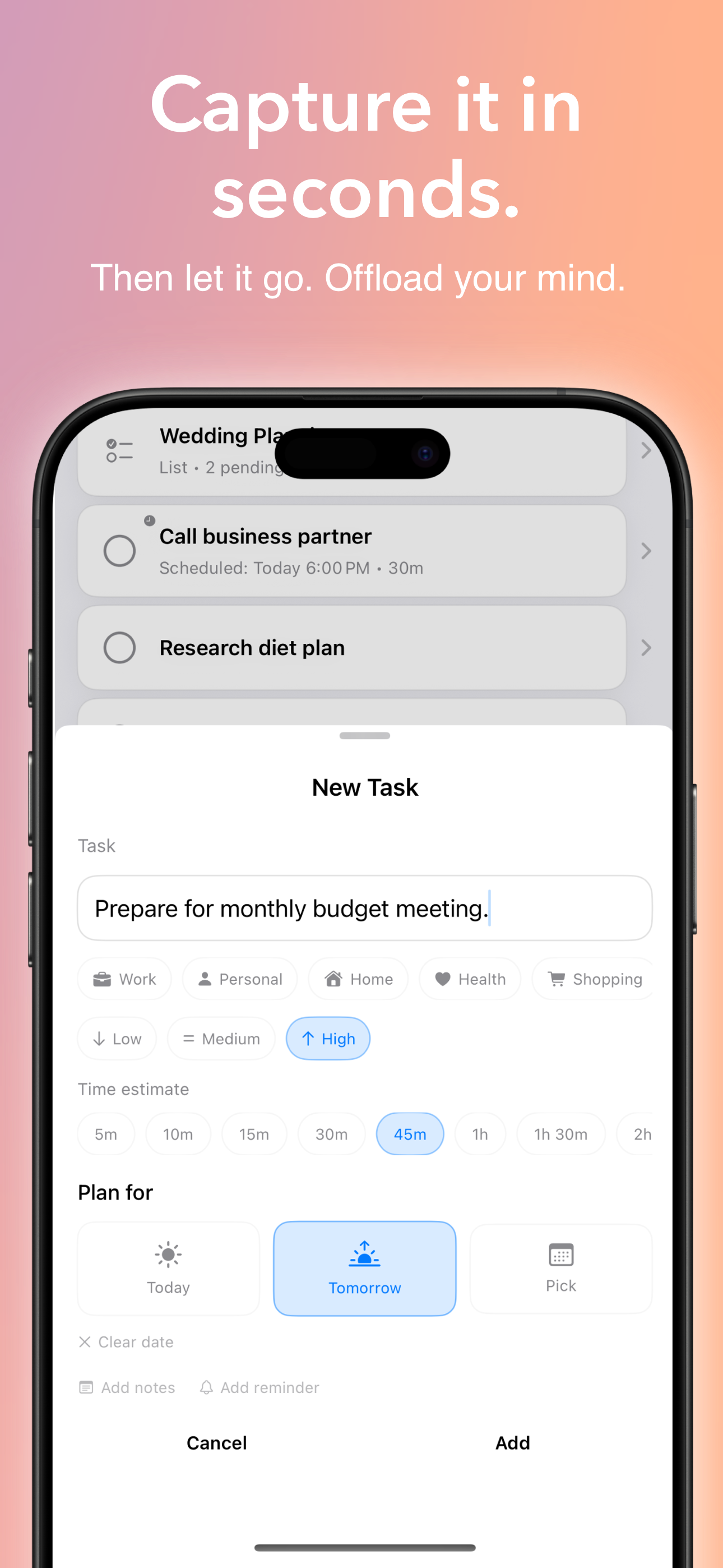 Offload app - Dark mode
