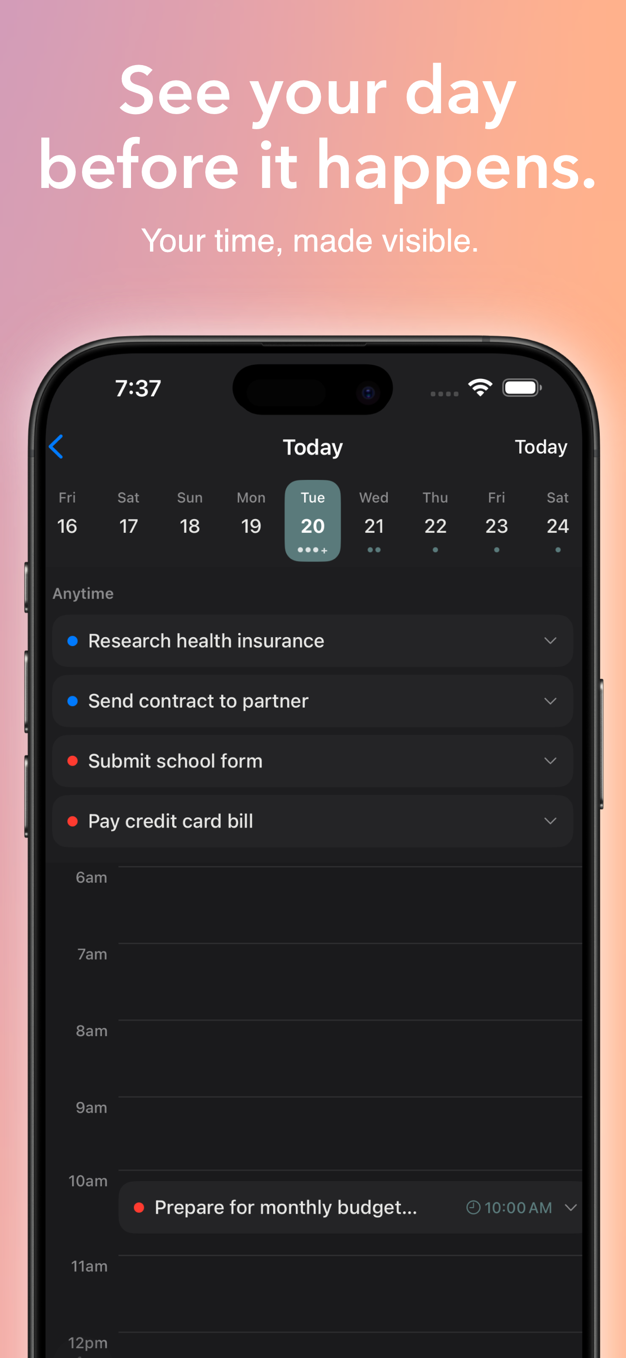 Offload app - Quick task entry